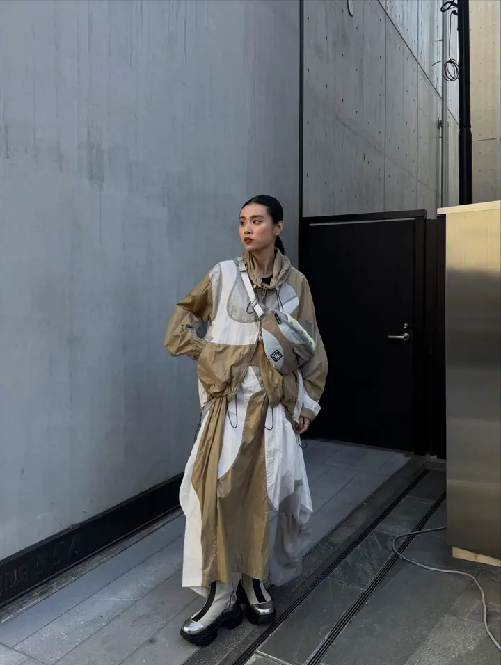 WAVE PATCHWORK JUMPER SKIRT | ジャンパースカート | WOMEN'S