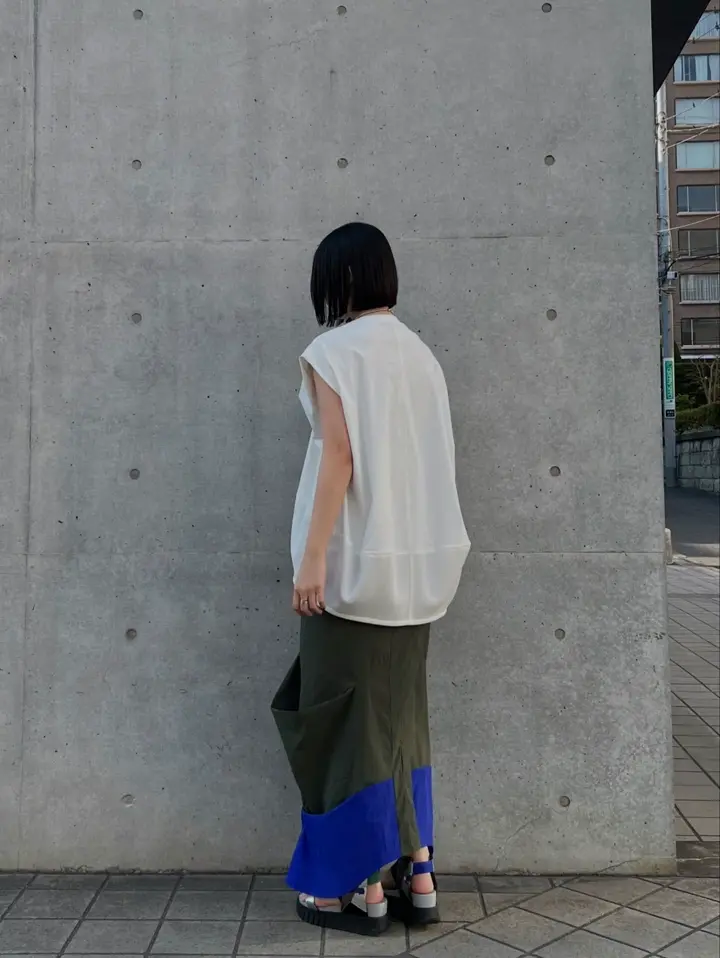 HEM MESH COCOON TOP | ヘムメッシュコクーントップ | カットソー