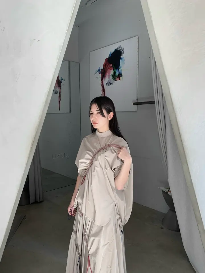 【即完売品】UN3D. ウェーブドローストリングトップス WAVE DRAWSTRING TOP | ウェーブドローストリングトップ | カットソー
