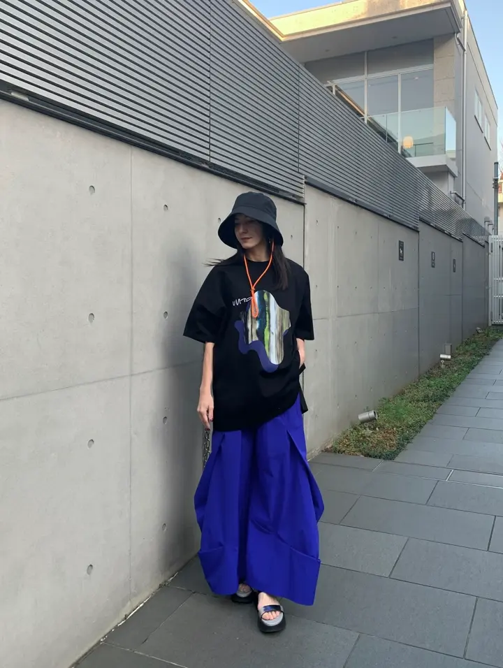 ☆極美品☆UN3D.　アンスリード　プリントスカーフハット BACK LONG HAT | バックロゴハット | ハット | UN3D. (アンスリード