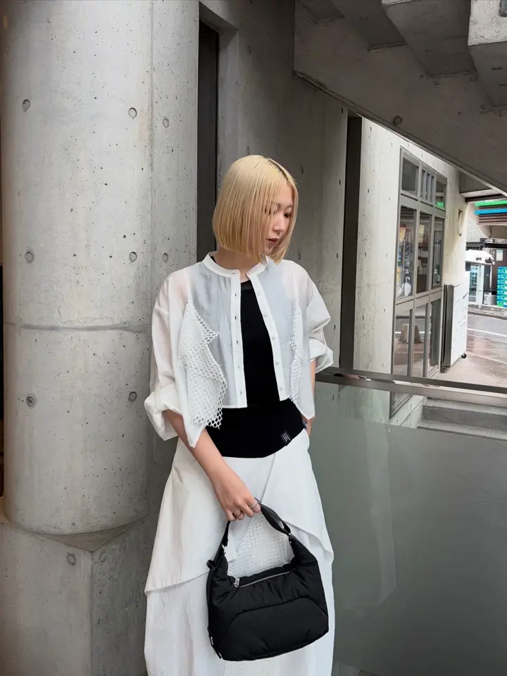MESH MIX COCOON SK | メッシュミックスコクーンスカート | スカート