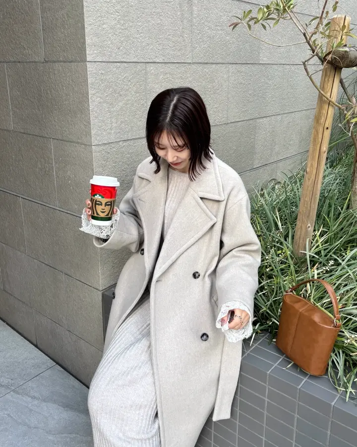 LAGUNAMOON 極美品 2WAYカラーロングコート 定価38500円 LAGUNAMOON