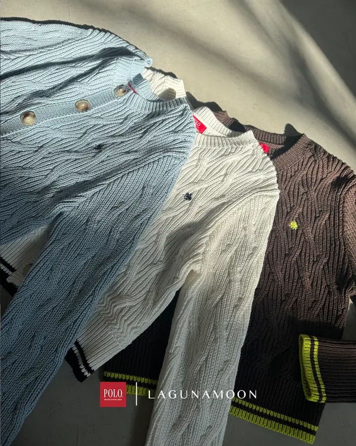POLO BCSコラボ】ブークレヤーンハーフスリーブコンパクトニット