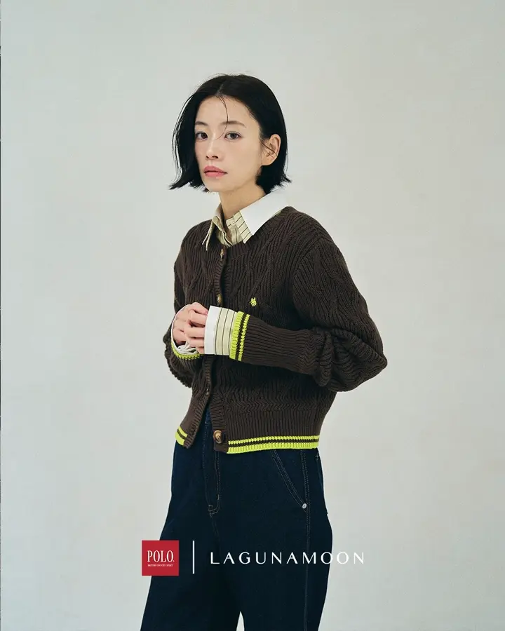 POLO BCSコラボ】ブークレヤーンハーフスリーブコンパクトニット