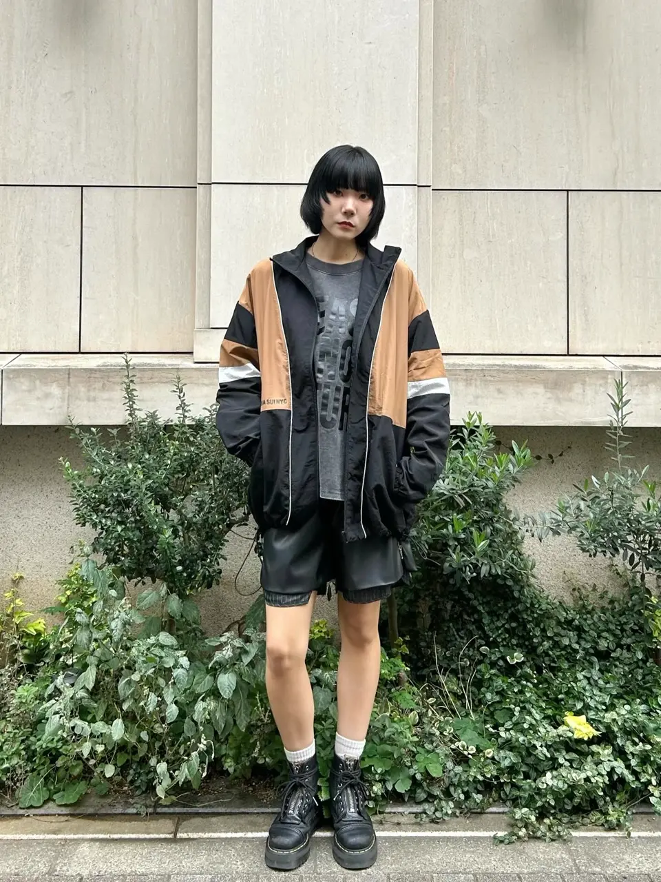 【希少】14th Addiction レザー切替 ハーフパンツ モード×ロック レザーハーフパンツ – ANNA SUI NYC