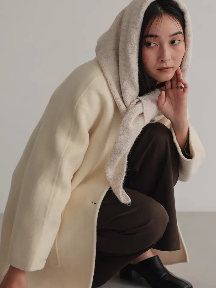 ジャケット・アウター TENTO / Stole-Style Coat TENTO｜テントのノーカラーコート通販 - ZOZOTOWN