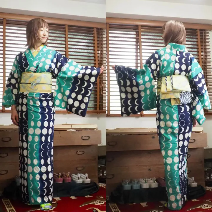 【単衣】モダン着物小物　梅屋　ポリエステル　レオパードスター 単衣】モダン着物小物 梅屋 ポリエステル レオパードスターの通販 by
