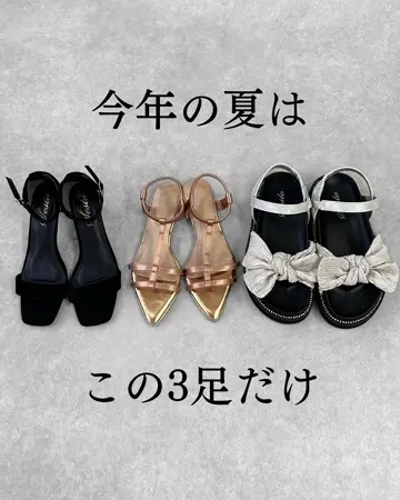 トリプルリボンサンダル*4色*追跡送料込 18059740649151855_1_t_360.webp