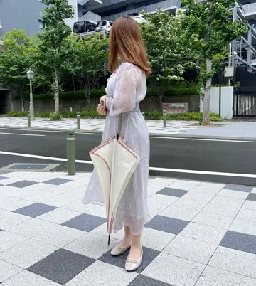 生活防水！晴雨兼用バレエシューズ/レインシューズ/レインパンプス 一