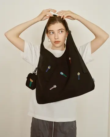 cote&ciel - RISS - ECO YARN Black - メッセンジャー / ボディ
