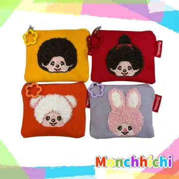 モンチッチ サガラ刺繍 ミニポーチ レディース AMS-003 AM-016