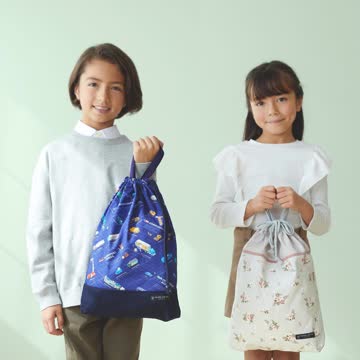 【みーたん様】ミシェル　レッスンバッグ　巾着袋　体操着袋　ランチョンマット 10%OFF：サマーセール】 ゆうパケット対応 巾着 大 体操服袋