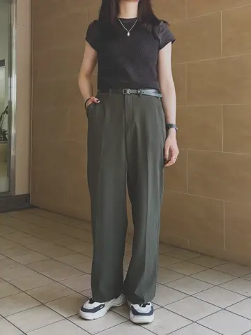 新品　ビースリーパンツ　36 ブラック B-THREE ビースリー 670006 ブラック クロップドパンツ サイズ36