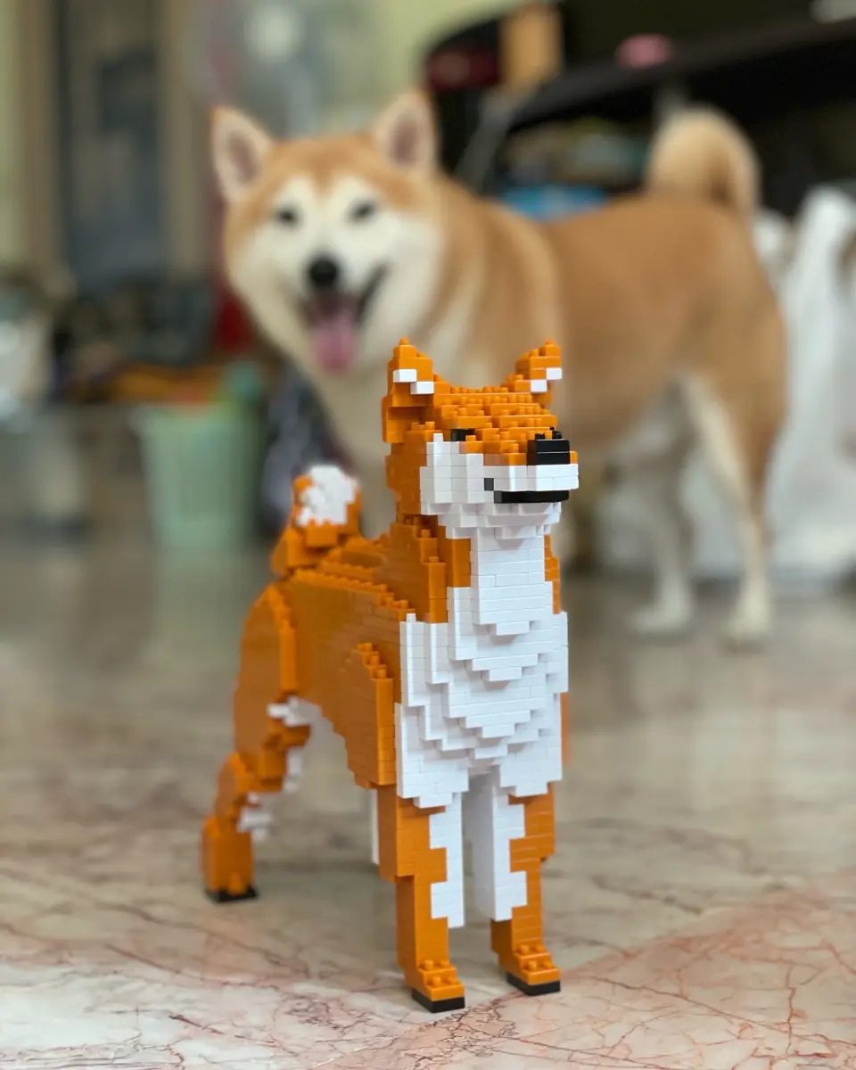 Shiba Inu 02-M02 - JEKCA | Plastic Building Blocks for Kidults