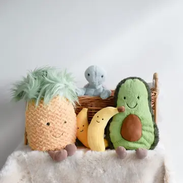 アボカドぬいぐるみ 4サイズセット Jellycat ジェリーキャット】Amuseable Avocado Sサイズ (A6AN
