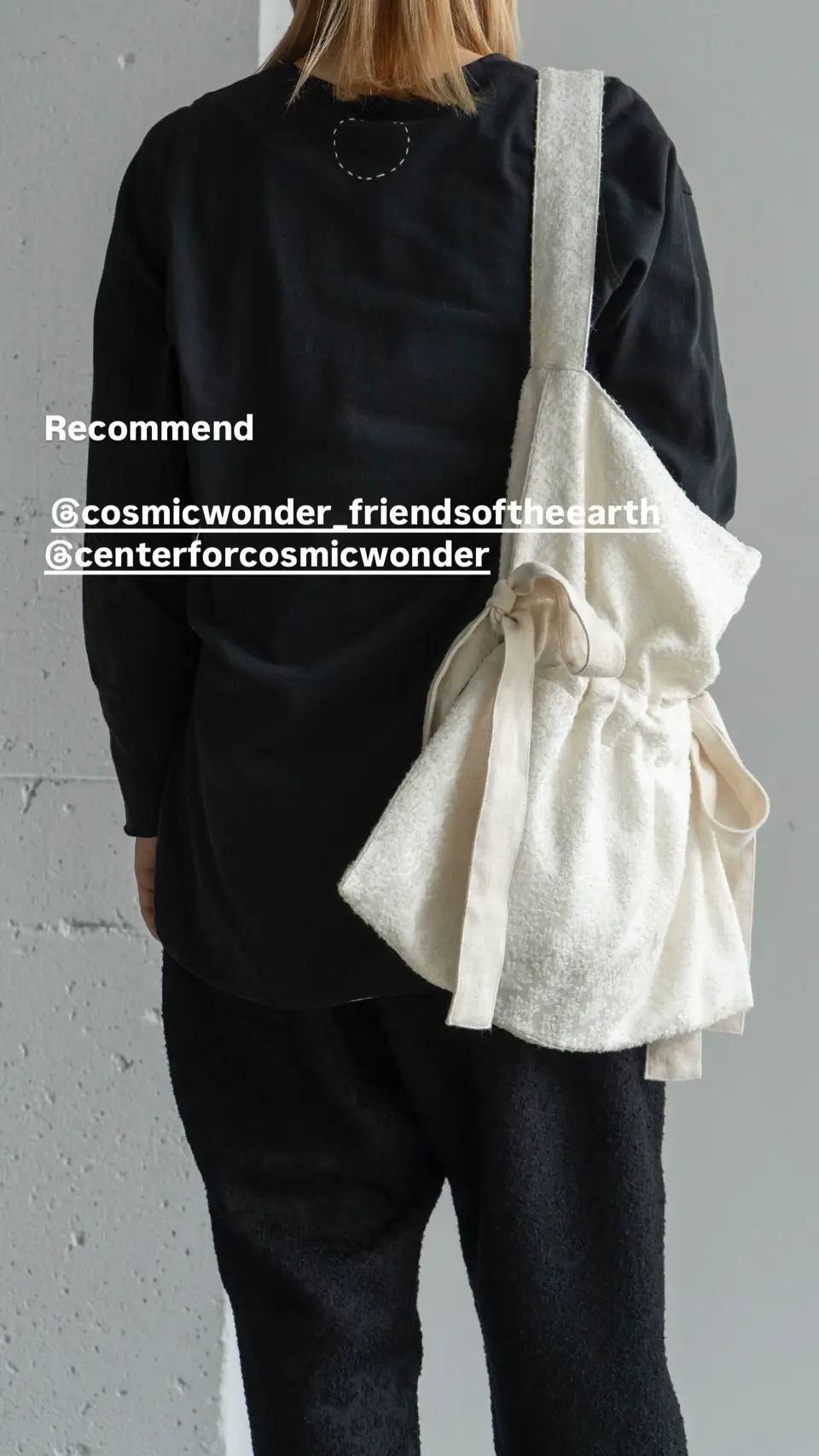 arabesque silk wool shoulder bag-COSMIC WONDER（コズミックワンダー