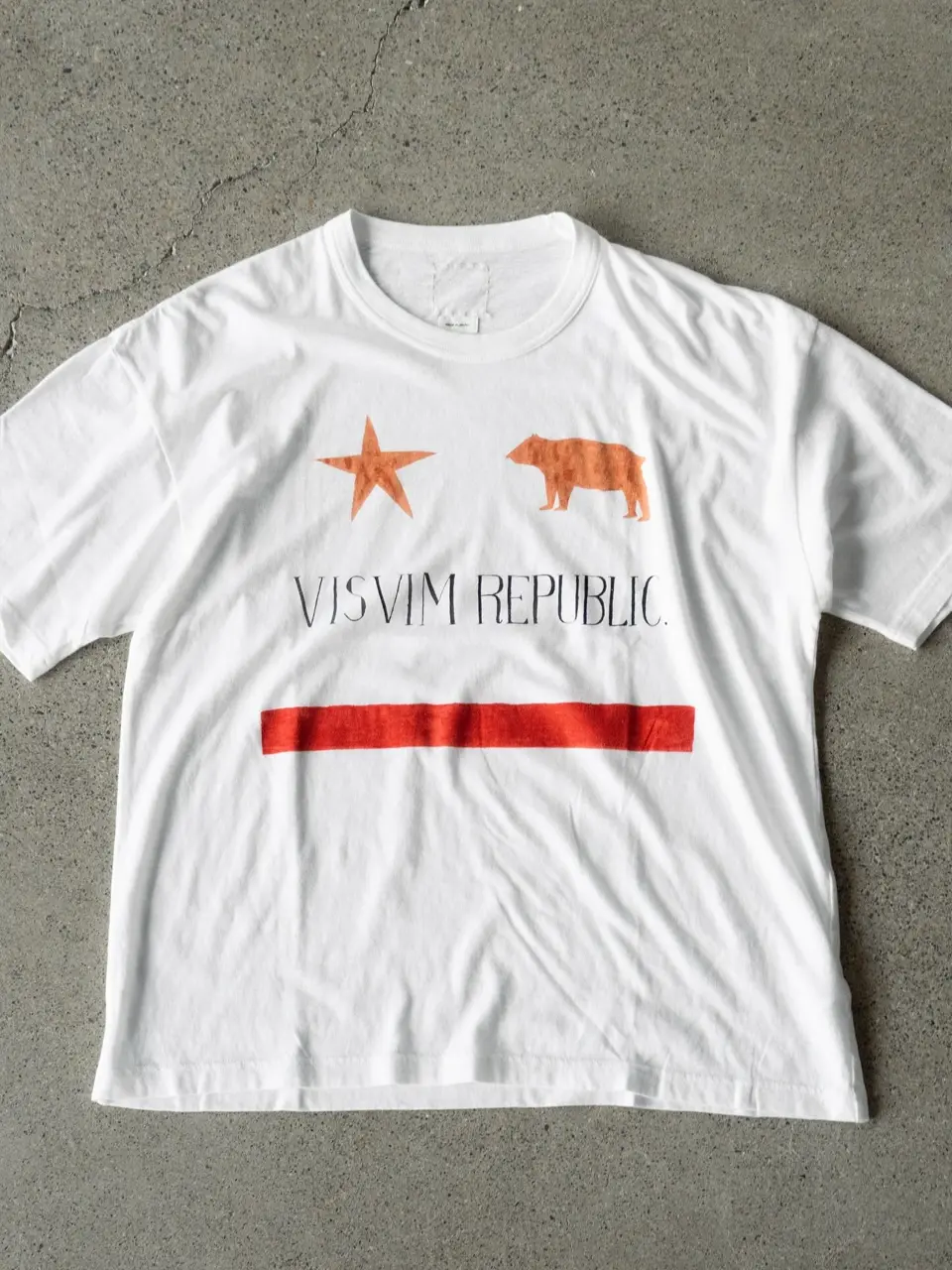 JUMBO TEE S/S PEPUBLIC-ジャンボTEES/S ペパブリック-visvim