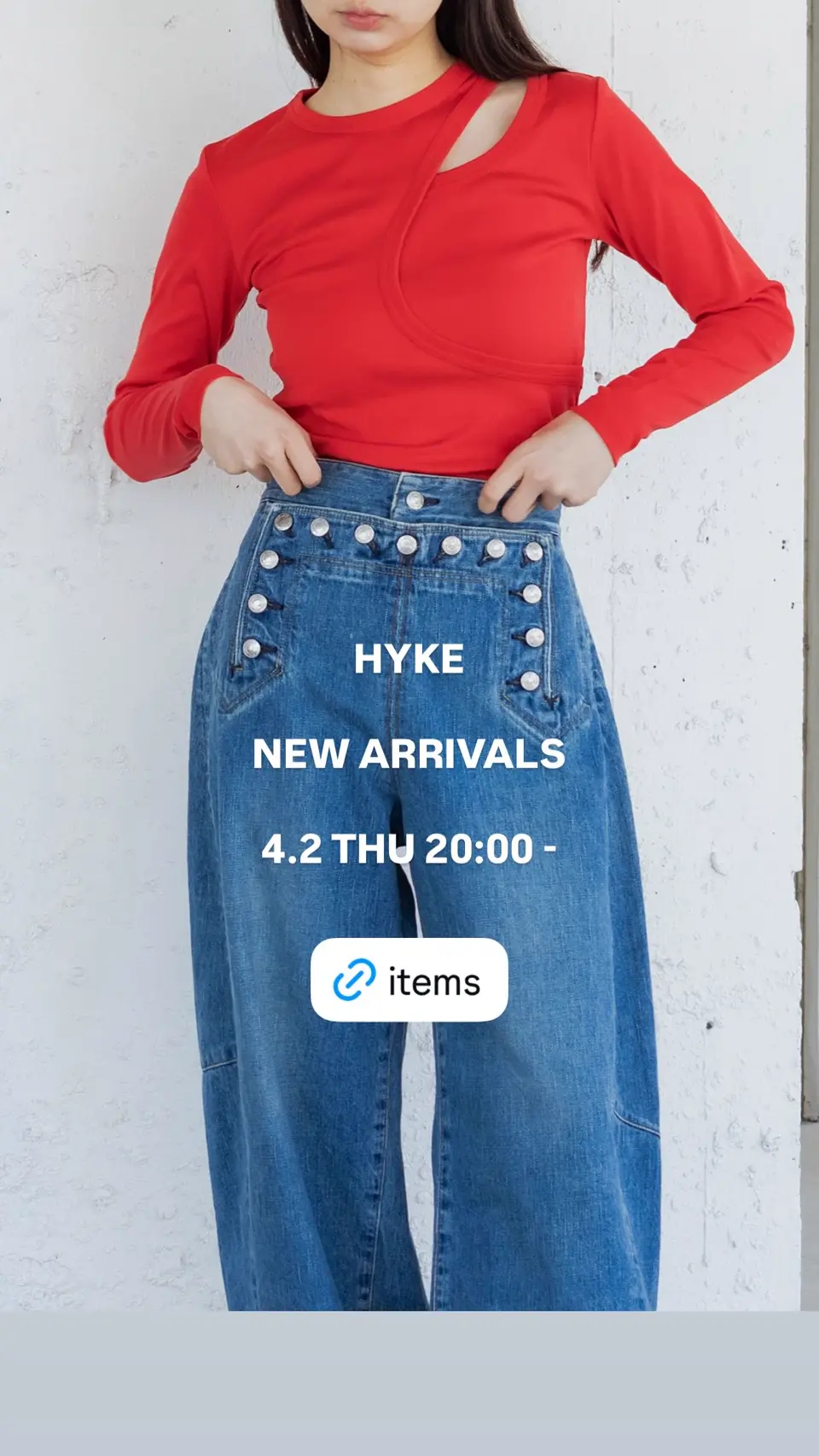 LAYERED LONG-SLV TEE-レイヤードロングスリーブティー-HYKE（ハイク