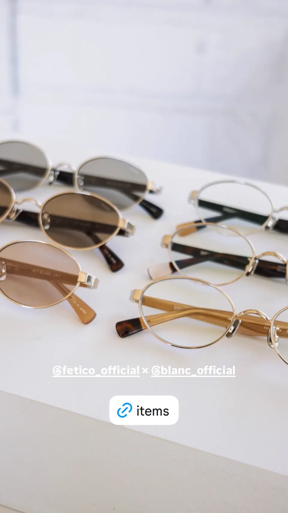 BLANC METAL OVAL SUNGLASSES-ブランクメタルオーバルサングラス