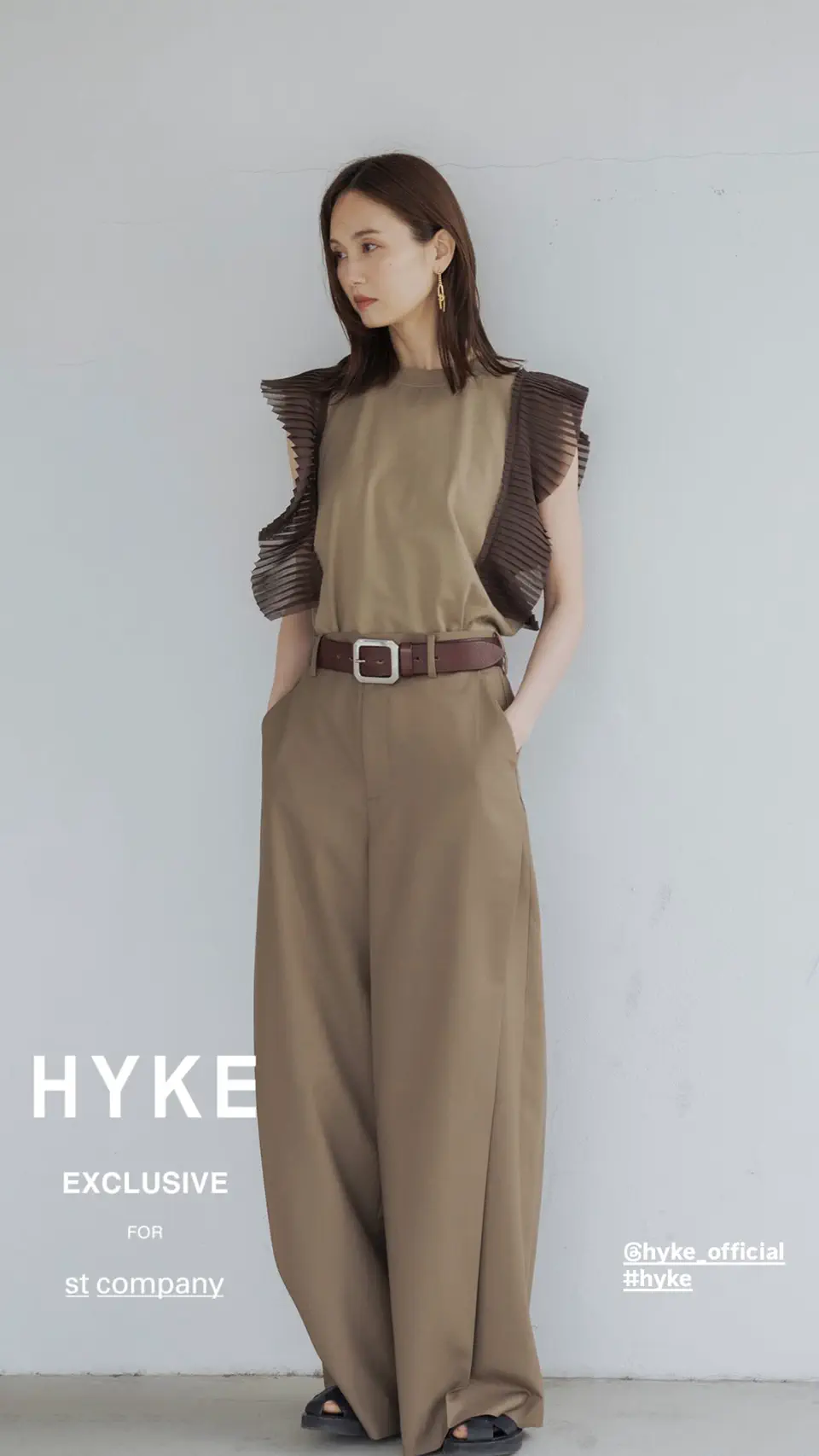 LEATHER BELT- レザーベルト-HYKE（ハイク）通販| st company