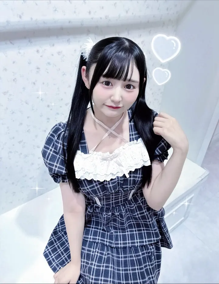 デコルテリボン配色チェックワンピース – BUNNY APARTMENT