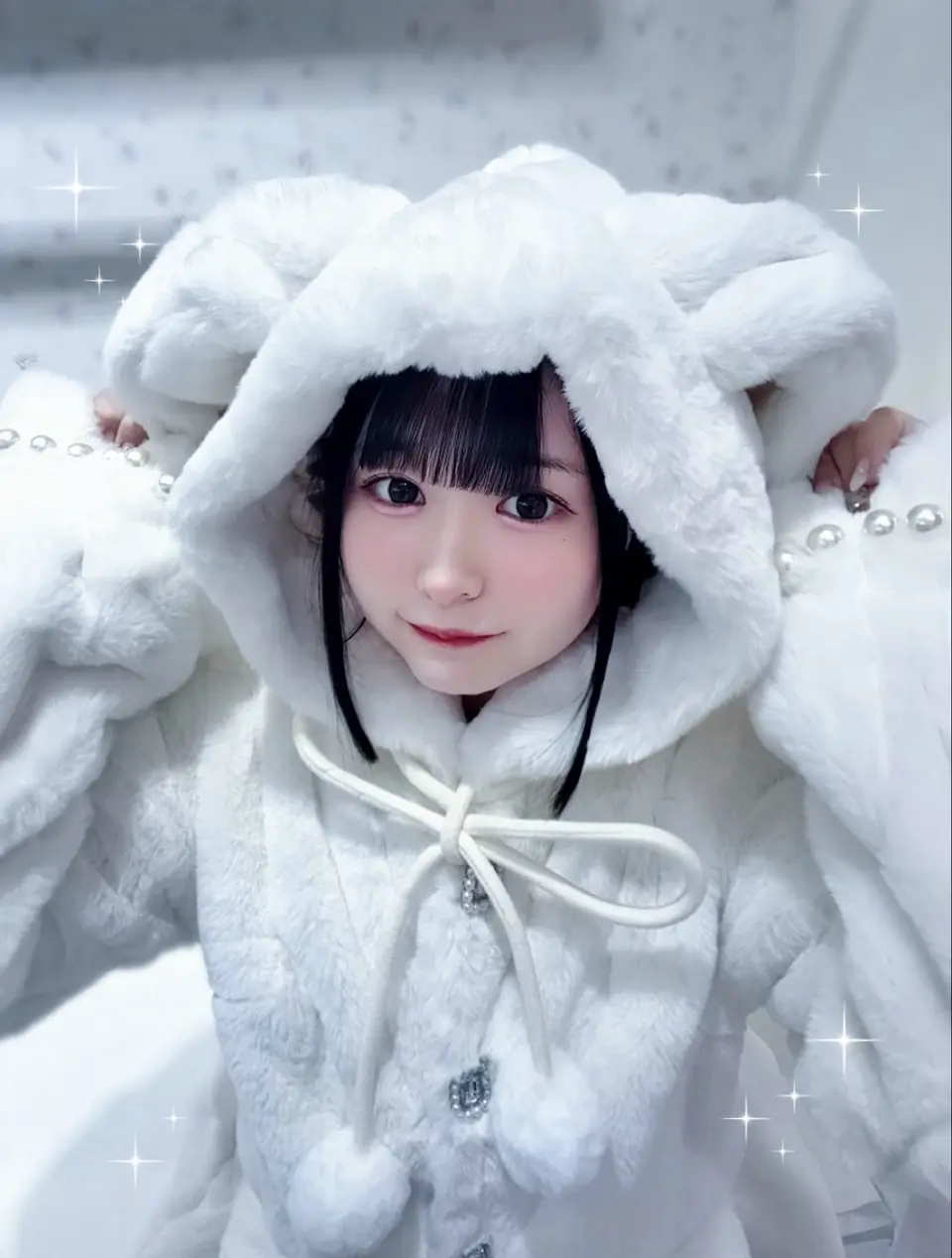 ぽんぽんリボンうさみみエコファーコート – BUNNY APARTMENT