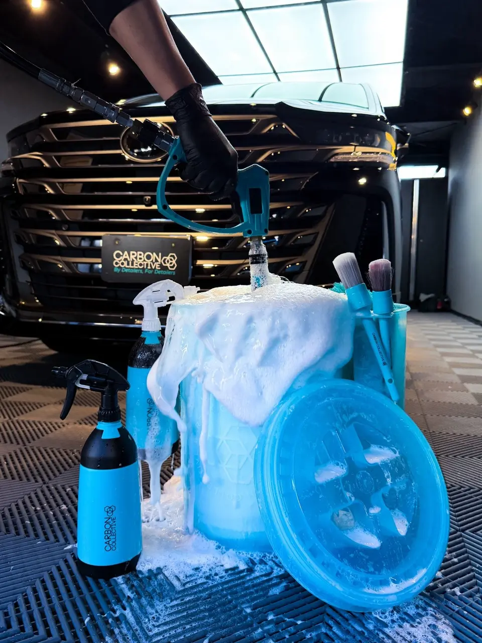 カーボンコレクティブ Clear Teal Detailing Bucket｜クリアバケツ