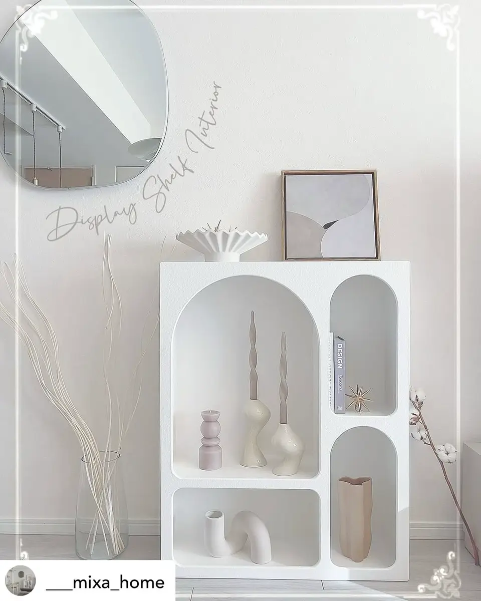 70cm] VeroMan マントルピース シェルフ ホワイト 白 ディスプレイ