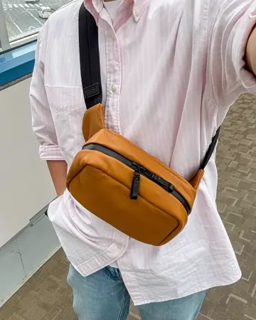 【えいちゃん専用】カワニシカバン　lauff（ラフ） コンパクトレザーボディバッグ｜撥水レザー ×コンパクト×高機能