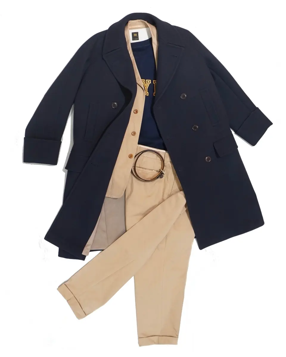 SCYE BASICS] San Joaquin Cotton Chino Pleated Trousers コットン