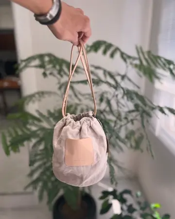 【専用です】SCYE Soft Leather Drawstring Bag巾着 Scye] Soft Leather Drawstring Bag サイ レザー 巾着 バッグ