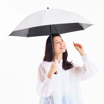 長傘　前原光傘商店　晴雨兼用 前原光榮商店 晴雨兼用 長傘 8本骨 55cm 1級遮光 キューブ柄