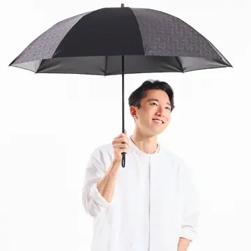 長傘　前原光傘商店　晴雨兼用 前原光榮商店 晴雨兼用 長傘 8本骨 55cm 1級遮光 キューブ柄