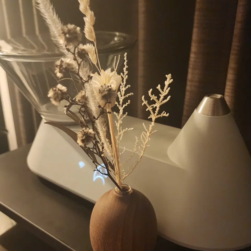 スマート加湿器 Heal｜ガラスタンク（グラデーションブラック）