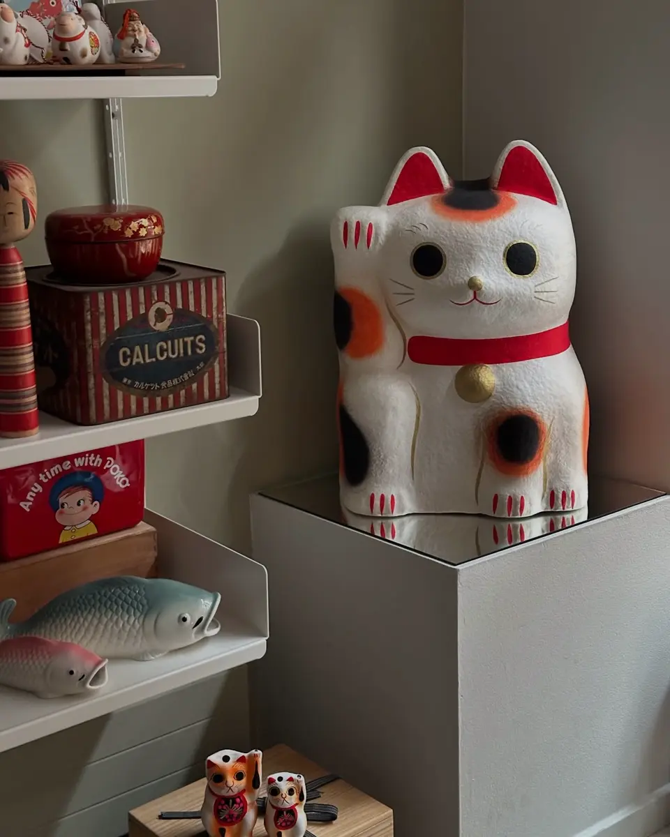 招き猫ディスプレイ