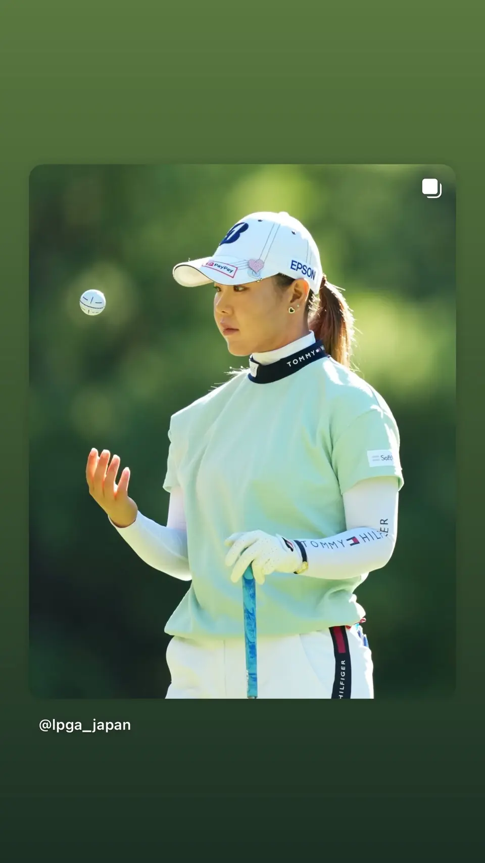 吉田優利プロ着用】 [トミー ヒルフィガー ゴルフ]レディース ベルト