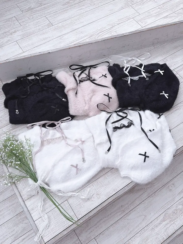 MA*RS】チビリボンケープ風ニット - ホワイト size-F | 地雷系・量産型