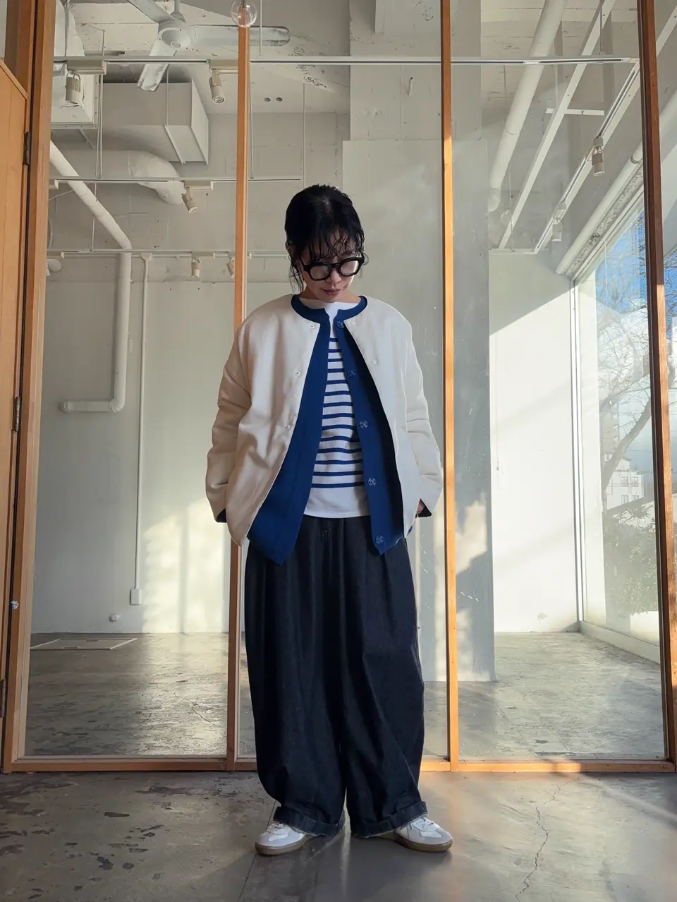 ORCIVAL(オーチバル/オーシバル)<BR> ラッセルパネルボーダー7分袖