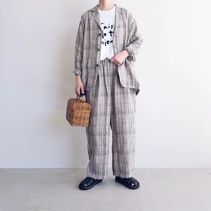 ◎◎ICHI Antiquites(イチアンティークス) CHECK PANTS チェックパンツ