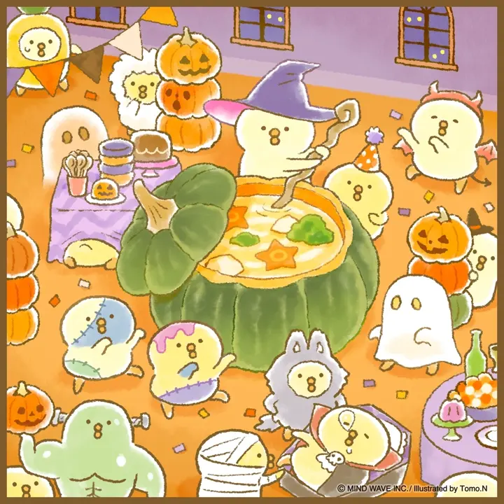 オンラインストア限定 月替わりステッカー 10月 ぴよこ豆 | マインド