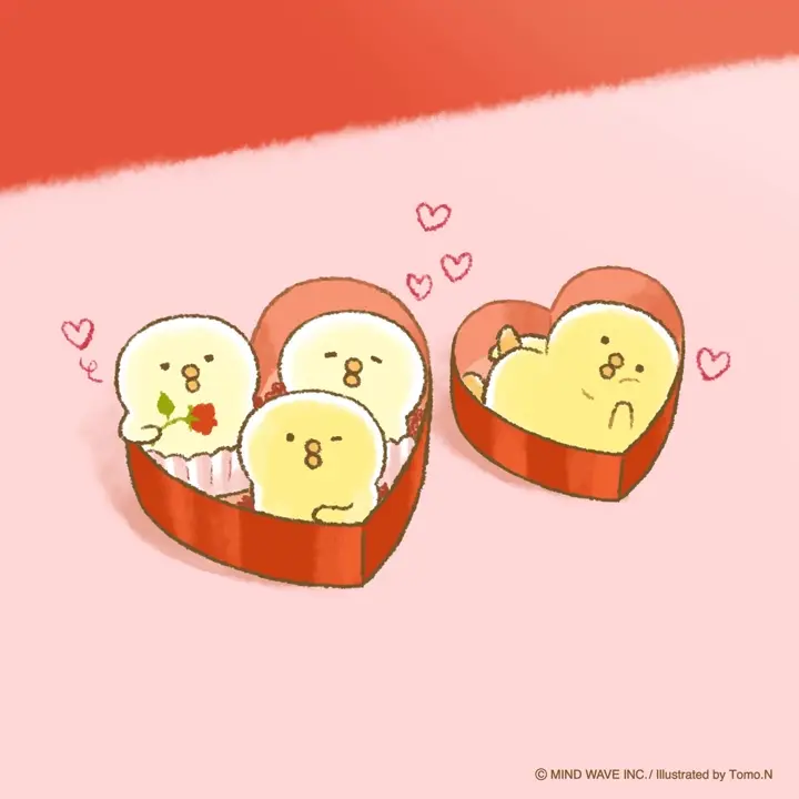 オンラインストア限定 月替わりステッカー 2月 ぴよこ豆 | マインド