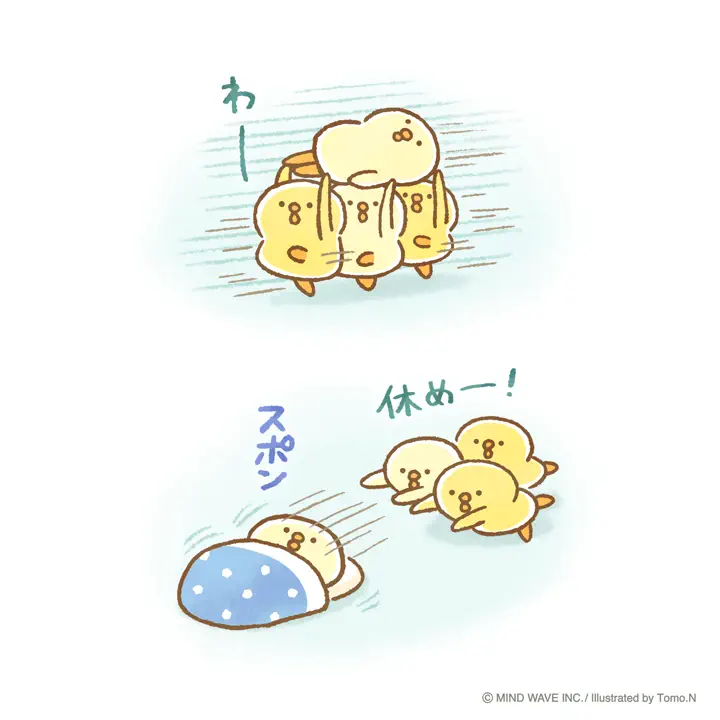 ぴよこ豆 スクエアメモ おやすみ | マインドウェイブオンラインストア