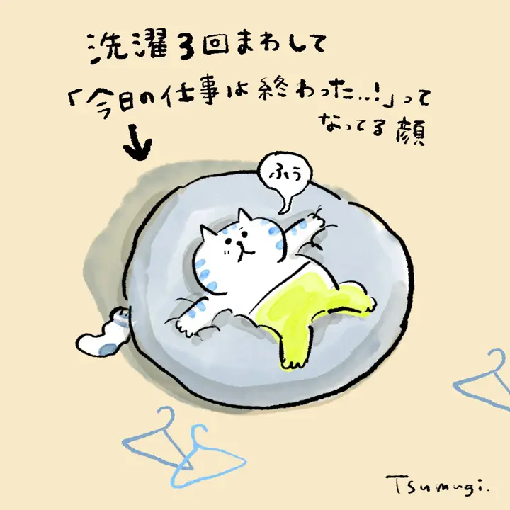 オンラインストア＆催事限定 洗濯ネット ごろごろにゃんすけ