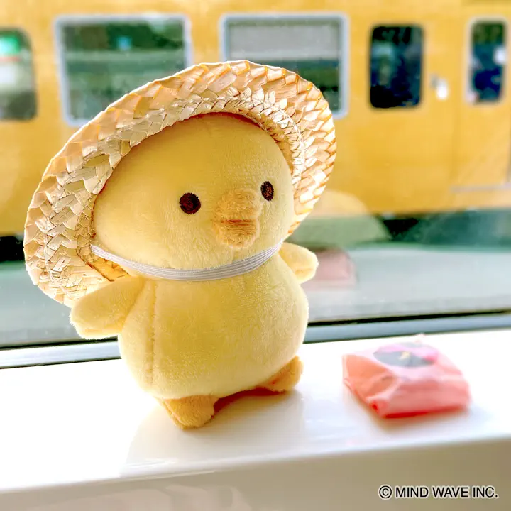 マインドウェイブ　ぴよこ豆　ぬいぐるみ　クリップ ぬいぐるみマスコット ミニ ぴよこ豆 にっこり | マインドウェイブ