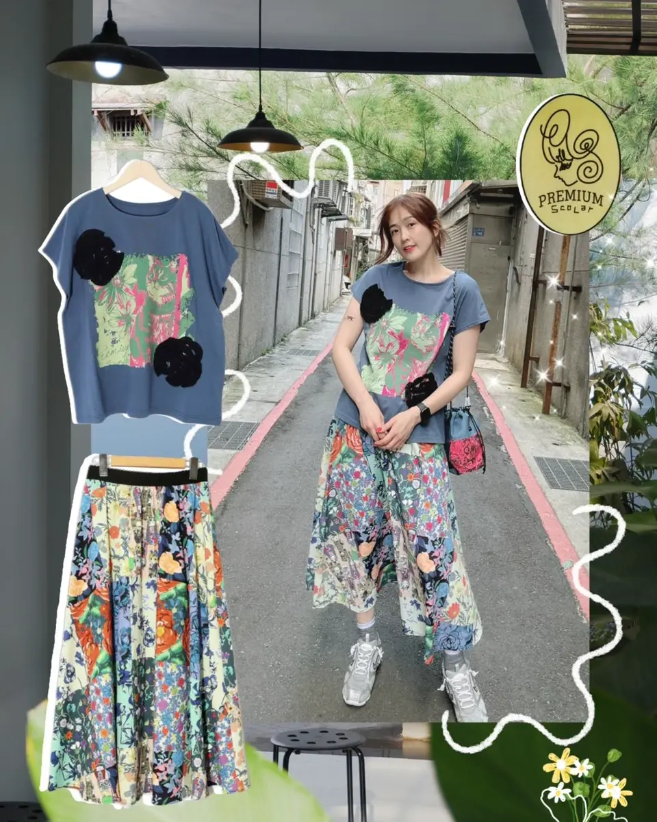 スカラー152648：花ネコ柄レースTシャツ ScoLar - スカラー152648：花ネコ柄レースTシャツの通販 by メル