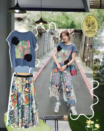 【PICTURES】　ピクチャーズ　パッチワークバルーンスカート　7664 パッチワークティアードスカート(S ブラウン): AND COUTURE