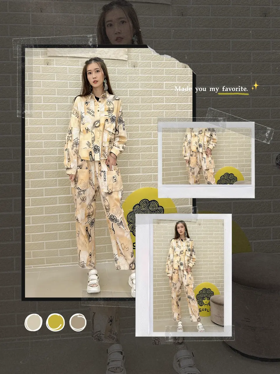 153612：バイオ加工レースプリントシャツの通販-ScoLar