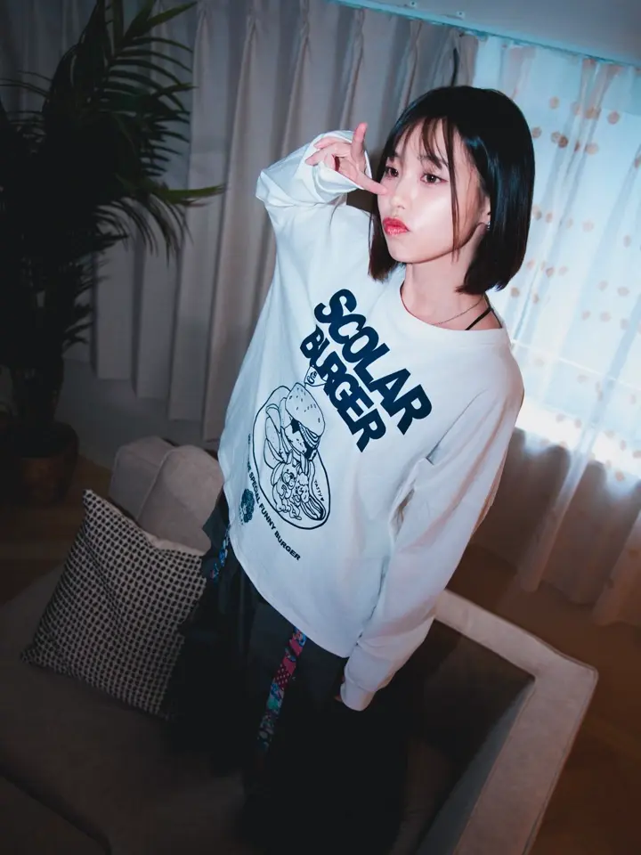 153701：わんちゃん×スカラー特製バーガーロンTの通販-ScoLar