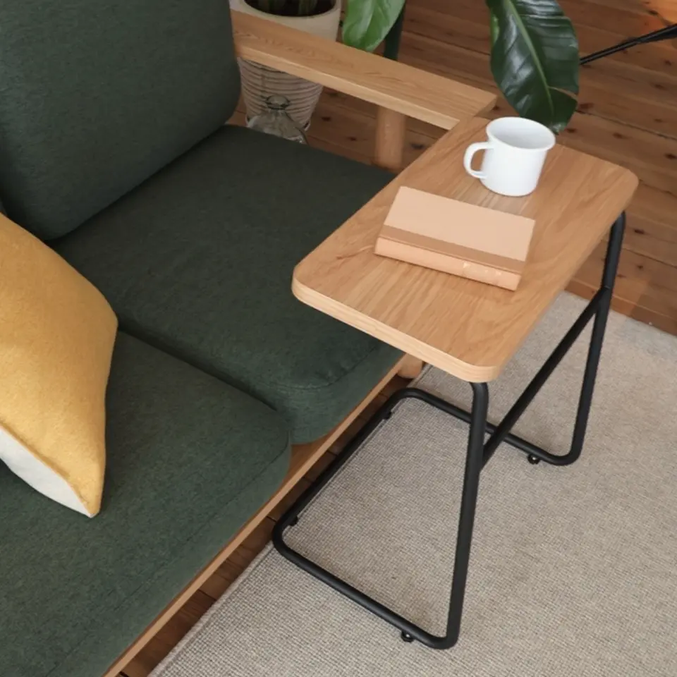 ENEN サイドテーブル スチールフレーム サイドテーブル| 鉄フレーム x オーク突板 – ENEN