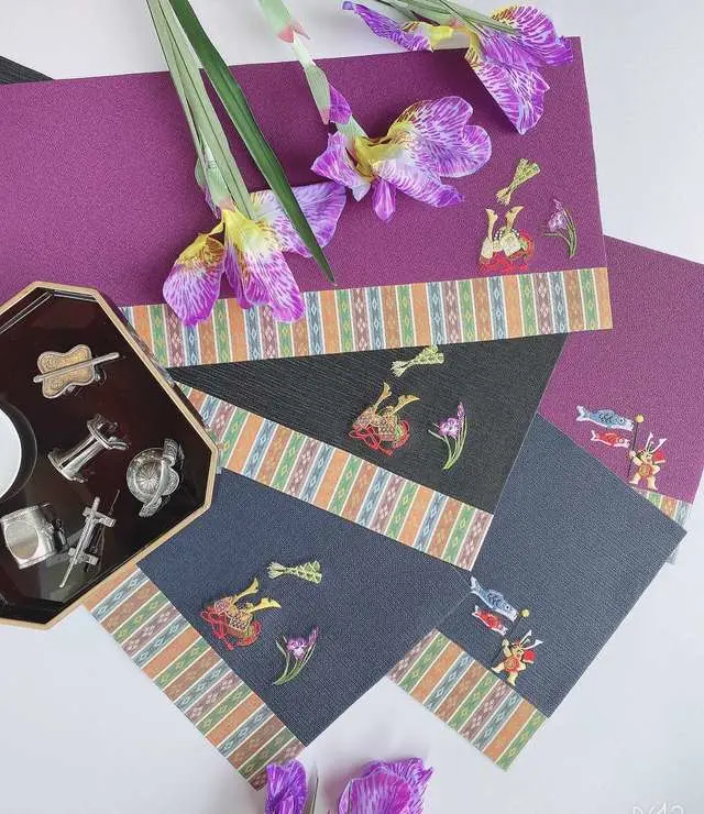 子供の日・兜のランチョンマット・２枚組 lunchmat-2set-04-4.jpg